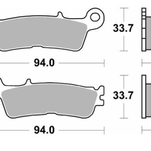 SBS KLOCKI HAMULCOWE NOWOŚĆ KH755 OFF-ROAD SINTER KOLOR ZŁOTY FANTIC XX 125, XEF/XXF 250/450, XEX 250 '22-, YAMAHA YZ 250 '22-, WR/YZ 250F/450F '21-, YZ 450FX '21-