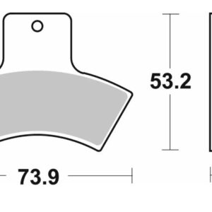 SBS KLOCKI HAMULCOWE NOWOŚĆ KH270 OFF-ROAD SINTER KOLOR ZŁOTY PASUJE DO: POLARIS, QUADZILLA