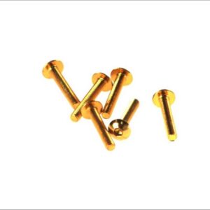 V PARTS (VICMA) ZESTAW ŚRUB OWIEWKI M5X30 (6SZT.) KOLOR ZŁOTY (IMBUSOWA PŁASKA)(TA530OR)