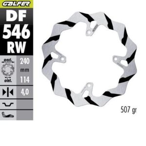 GALFER TARCZA HAMULCOWA TYŁ DUCATI DESMO 450MX '24-'26 (240X114X4MM) W GROOVED ENDURO MX