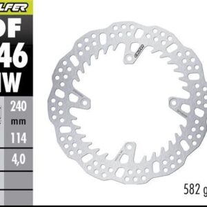 GALFER TARCZA HAMULCOWA TYŁ DUCATI DESMO 450MX '24-'26 (240X114X4MM) SHARK ENDURO MX