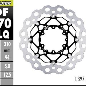 GALFER TARCZA HAMULCOWA PRZÓD HONDA CBR 600 RR '03-'17; CBR 1000 RR '04-'05; CB 1000 R '08-'17; CB 1300 F/S '05-; CTX 1300 C '14- (CUBIQ FLOATING) (310X940X5MM)