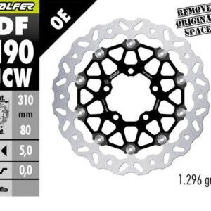 GALFER TARCZA HAMULCOWA PRZÓD KAWASAKI Z 800 '13-; ZX-6R (636) '13-; ZX 10R NINJA '08-; VERSYS 1000 '15-; GTR 1400 '07-; ZZR 1400 '06- (FLOATECH) (310X80X5MM)