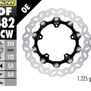 GALFER TARCZA HAMULCOWA PRZÓD YAMAHA FAZER 8 '10-; FZ 8 '10- YZF-R6 '05-'16 (FLOATECH) (310X132X5MM)