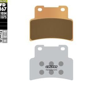 GALFER KLOCKI HAMULCOWE KH432 SPIEK METALICZNY (ZŁOTE) SINTER SPORT
