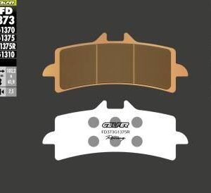 GALFER KLOCKI HAMULCOWE KH447 SPIEK METALICZNY (ZŁOTE) SINTER SPORT RACING, PRZÓD (BREMBO)