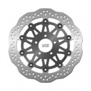 NG TARCZA HAMULCOWA PRZÓD KAWASAKI ZR1100 '92-98, ZXR1100 '99-00, ZX-9R '00-01 (310X61X5MM) (5X10,5MM) WAVE PŁYWAJĄCA (CZARNY ŚRODEK)