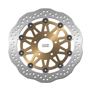 NG TARCZA HAMULCOWA PRZÓD SUZUKI RG 125/250 F/GAMMA '91-'94, GSF 1200 BANDIT '07-'12, GSX 750 '97-'08, GV 1200 MADURA '85-'86, VZ 800 MARAUDER '96-'04 (300X64X5MM) (5X10,25MM) WAVE PŁYWAJĄCA (ZŁOTY ŚRODEK)