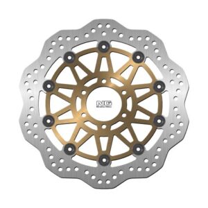 NG TARCZA HAMULCOWA PRZÓD YAMAHA FZS600 FAZER '98-'03, TDM850 '91-'01, FZR 600 '89-'95, URAL 750 '06-21, MOTO GUZZI DAYTONA 1000 '91-94, (298X64X4MM) (6X8,5MM) WAVE PŁYWAJĄCA (ZŁOTY ŚRODEK)