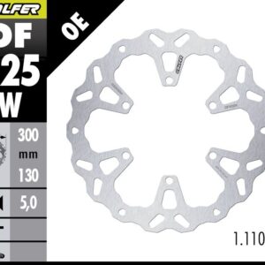 GALFER TARCZA HAMULCOWA PRZÓD KAWASAKI KLE 500 '26- (WAVE FIXED) (300X130X5MM)