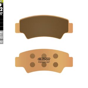 GALFER KLOCKI HAMULCOWE SPIEK METALICZNY (ZŁOTE) SINTER QUADS CF MOTO UFORCE; CFORCE; CFORCE S