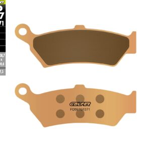 GALFER KLOCKI HAMULCOWE KH781 SPIEK METALICZNY (ZŁOTE) SINTER STREET BMW R1300GS '23-'26 TYŁ