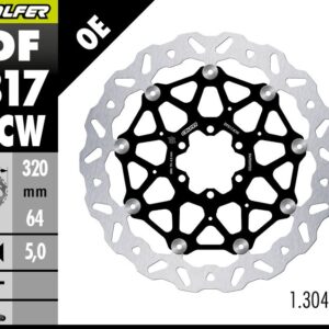 GALFER TARCZA HAMULCOWA PRZÓD BMW HP 4 '12-; S 1000R/RR '09-'23; MOTO GUZZI 1400 AUDACE '15-; 1400 CALIFORNIA '13- (WAVE FLOATING) (320X64X5MM)