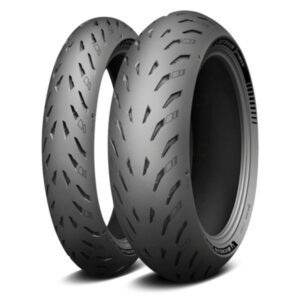 MICHELIN KOMPLET OPON (CAI064441/26) 120/70ZR17 POWER 5 (58W) TL M/C PRZÓD DOT 2026 + (CAI518184/25) 190/55ZR17 POWER 5 (75W) TL M/C TYŁ DOT 2025 + TORBA NA LAPTOPA