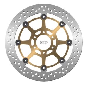 NG TARCZA HAMULCOWA PRZÓD CAGIVA 650/1000 RAPTOR (300x61x5) (6X8,5MM) ZŁOTY ŚRODEK