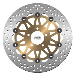 NG TARCZA HAMULCOWA PRZÓD KAWASAKI ZZR 250 '90-'95 (300X61X4,5MM) (5X10,25MM) PŁYWAJĄCA KOLOR ZŁOTY