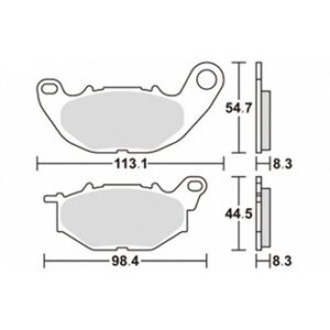 SBS KLOCKI HAMULCOWE KH663 RACING DUAL SINTER KOLOR ZŁOTY TARCZA LEWA PRZÓD PASUJE DO: YAMAHA YZF-R25 '15-'20, YZF-R3 '15-'25, MT-03 '16-'25, MT-25 '16-'20 (NA ZAMÓWIENIE - bok@olekmotocykle.pl)
